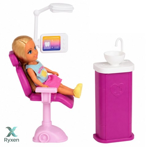 Lalka Anlily Dentystka Gabinet Krzesło Dentystyczne Akcesoria Zestaw LEAN TOYS