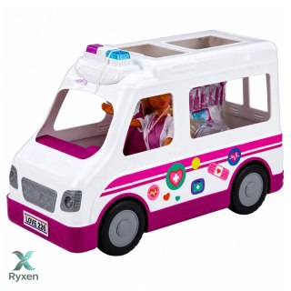 Lalka Anlily Doktor Pielęgniarka Karetka Pogotowia Akcesoria Medyczne LEAN TOYS
