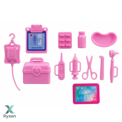 Lalka Anlily Doktor Pielęgniarka Karetka Pogotowia Akcesoria Medyczne LEAN TOYS