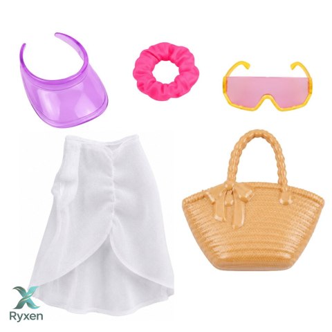 Lalka Anlily W Stroju Kąpielowym Plażowiczka Torba Akcesoria Zestaw LEAN TOYS