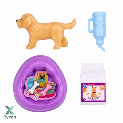 Lalka Anlily Ze Zwierzątkiem Piesek Szczeniak Akcesoria Legowisko Zestaw LEAN TOYS