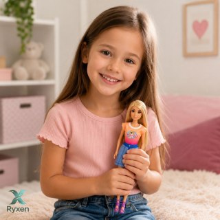 Lalka Anlily z Dużym Psem i Szczeniakami Akcesoria Do Opieki Zestaw LEAN TOYS