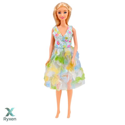 Lalka Bella w Kolorowej Sukience Różowy Samochód Kabriolet Zestaw LEAN TOYS