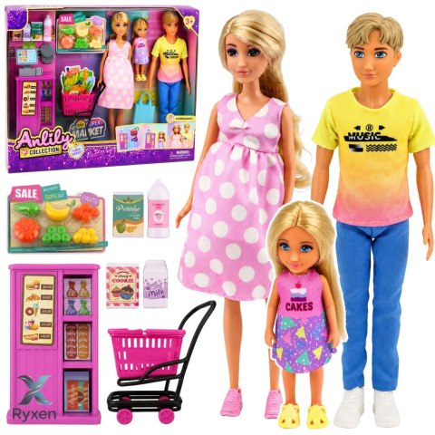 Lalki Anlily Rodzina w Supermarkecie Sklep Lalka W Ciąży Akcesoria Zestaw LEAN TOYS