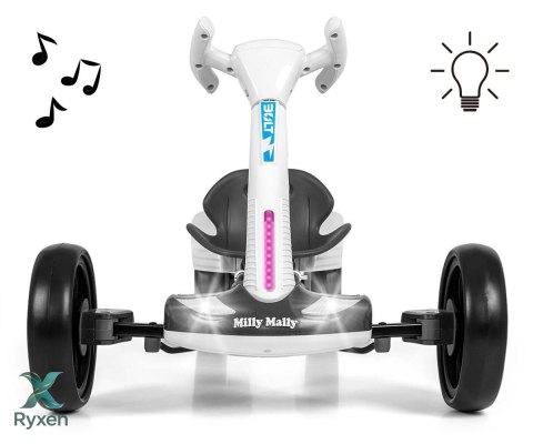 Pojazd gokart na akumulator bolt biały MILLY MALLY