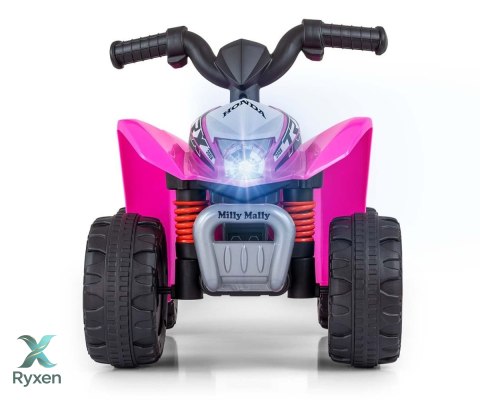 Pojazd quad na akumulator honda atv różowy MILLY MALLY
