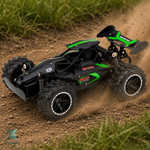 Samochód Terenowy Wspinaczkowy Zdalnie Sterowany RC Czarny 1:18 15 KM/H LEAN TOYS