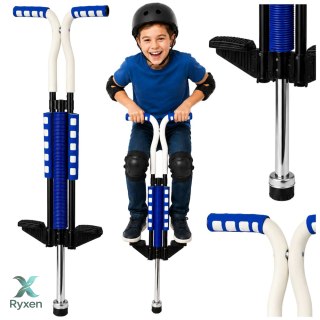 Skoczek Drążek Pogo Do Skakania Dla Dzieci Jump Stick Do 70kg Niebieski LEAN TOYS