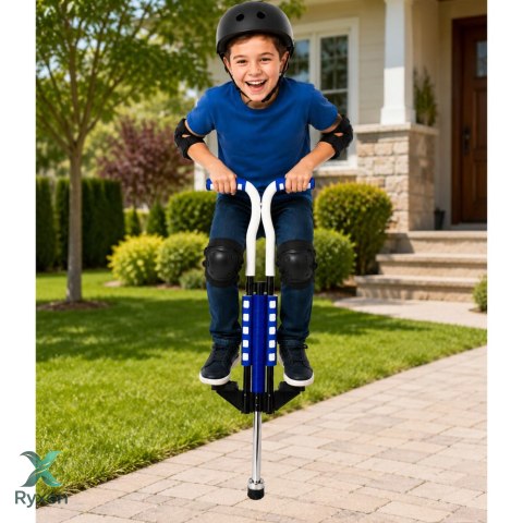 Skoczek Drążek Pogo Do Skakania Dla Dzieci Jump Stick Do 70kg Niebieski LEAN TOYS