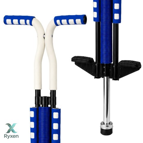 Skoczek Drążek Pogo Do Skakania Dla Dzieci Jump Stick Do 70kg Niebieski LEAN TOYS
