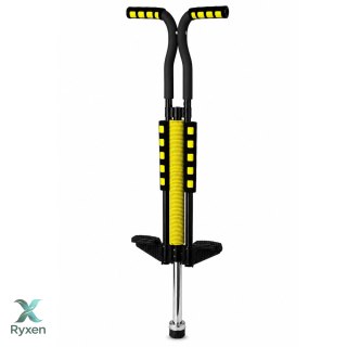 Skoczek Drążek Pogo Do Skakania Dla Dzieci Jump Stick Do 70kg Żółty LEAN TOYS