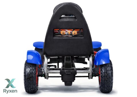 Sportowy Gokart Na Pedały F618 Pomowane Koła Obciążenie 50kg Niebieski LEAN CARS
