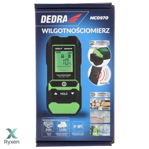 Wilgotnościomierz do drewna i mat.budowlanych Dedra
