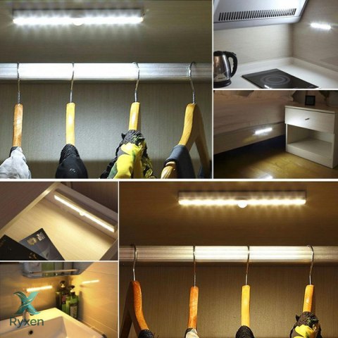 ZD23G Bezprzewodowa lampka 10led czujnik ATL