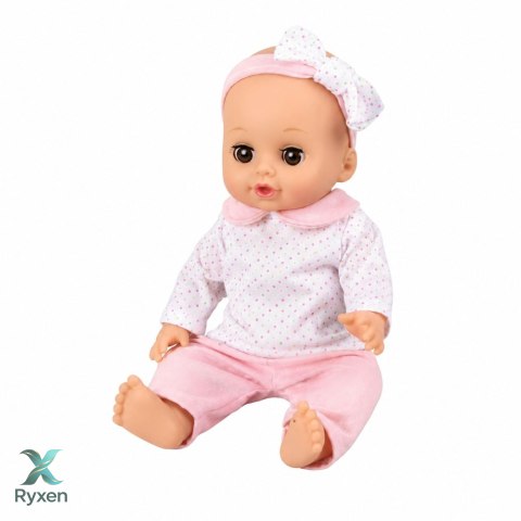 Zestaw 3w1 Interaktywna Lalka Bobas Sika Płacze Kołyska Wózek Akcesoria LEAN TOYS