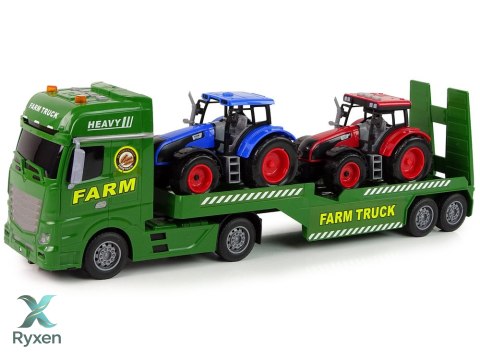 Zestaw Farma Laweta Ciężarówka Traktor Dźwięk Światła 3 El. LEAN TOYS