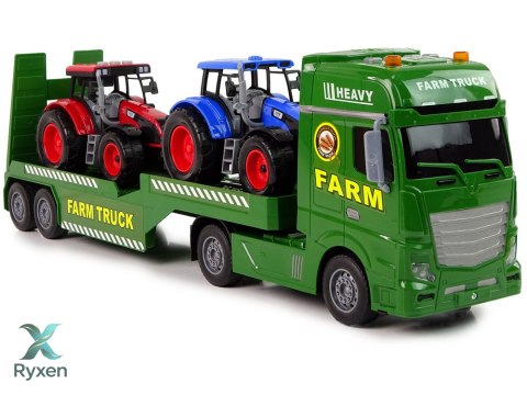Zestaw Farma Laweta Ciężarówka Traktor Dźwięk Światła 3 El. LEAN TOYS