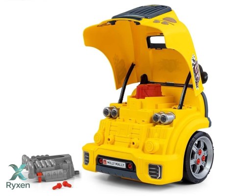 Zestaw mechanik warsztat silnik rozkręcalny n-gine żółty MILLY MALLY