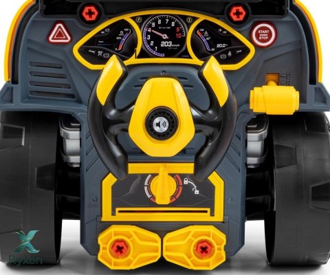 Zestaw mechanik warsztat silnik rozkręcalny n-gine żółty MILLY MALLY