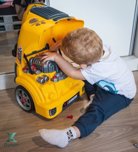 Zestaw mechanik warsztat silnik rozkręcalny n-gine żółty MILLY MALLY