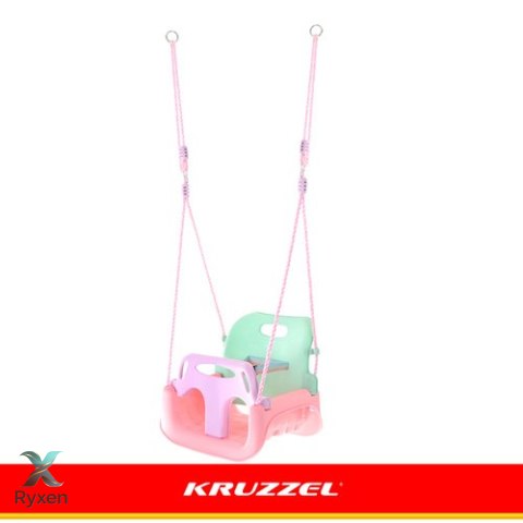 Huśtawka dla dzieci 3w1 pastelowa Kruzzel KRUZZEL
