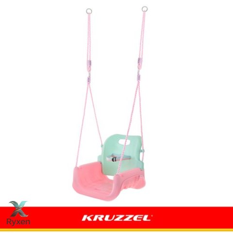 Huśtawka dla dzieci 3w1 pastelowa Kruzzel KRUZZEL