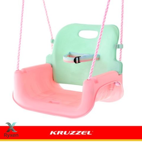 Huśtawka dla dzieci 3w1 pastelowa Kruzzel KRUZZEL