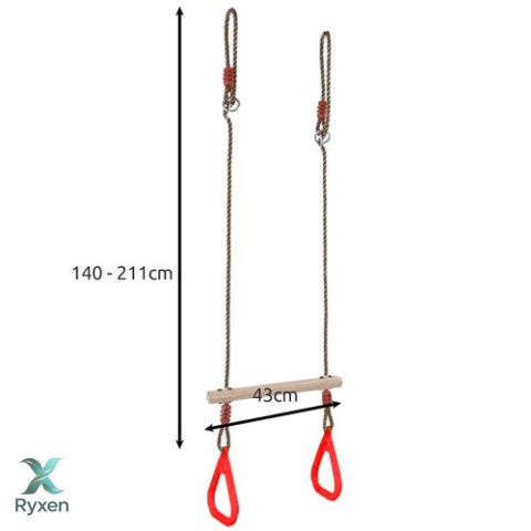 Huśtawka - trapez Kruzzel 25383 KRUZZEL