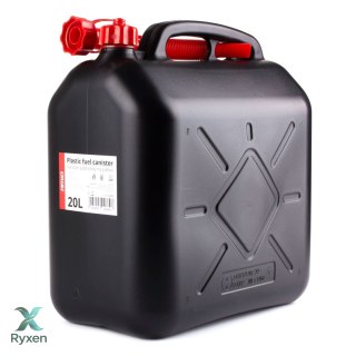 Kanister plastikowy, czarny 20l AMiO