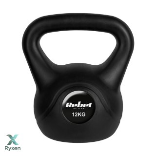 Kettlebell bitumiczny 12 kg REBEL ACTIVE Rebel