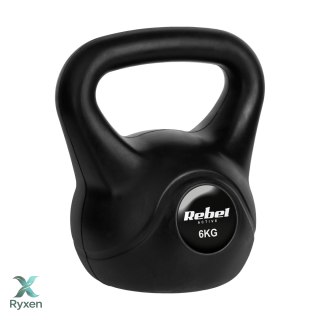 Kettlebell bitumiczny 6 kg REBEL ACTIVE Rebel