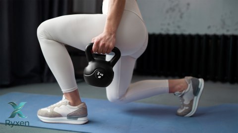 Kettlebell bitumiczny 6 kg REBEL ACTIVE Rebel