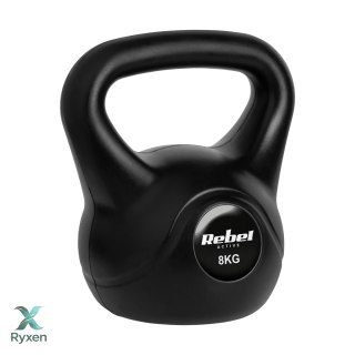 Kettlebell bitumiczny 8 kg REBEL ACTIVE Rebel
