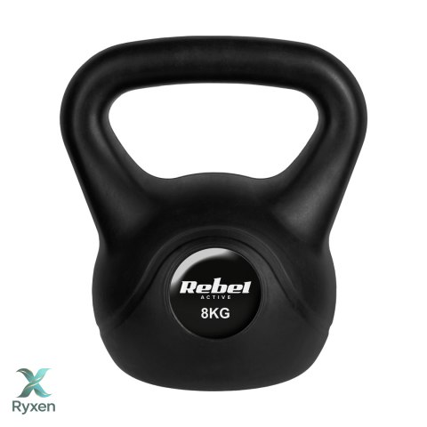 Kettlebell bitumiczny 8 kg REBEL ACTIVE Rebel