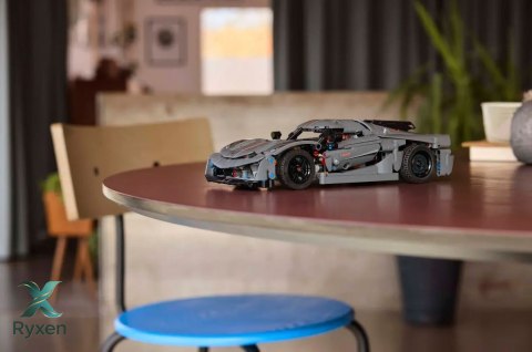 Klocki technic 42173 szary hipersamochód koenigsegg jesko absolut LEGO