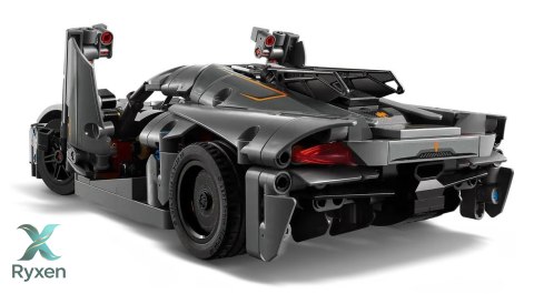 Klocki technic 42173 szary hipersamochód koenigsegg jesko absolut LEGO