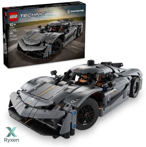 Klocki technic 42173 szary hipersamochód koenigsegg jesko absolut LEGO