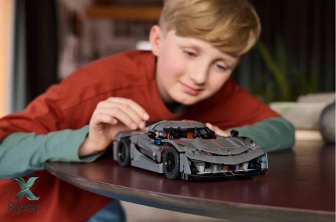 Klocki technic 42173 szary hipersamochód koenigsegg jesko absolut LEGO
