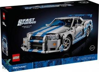 Klocki technic 42210 samochód nissan skyline gt-r (r34) z filmu za szybcy, za wściekli LEGO