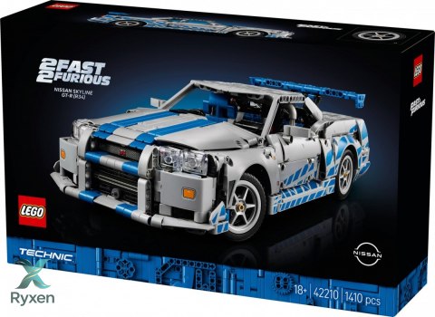 Klocki technic 42210 samochód nissan skyline gt-r (r34) z filmu za szybcy, za wściekli LEGO