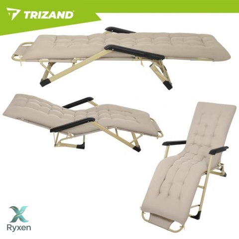 Leżak ogrodowy składany 60x177x30cm Trizand TRIZAND