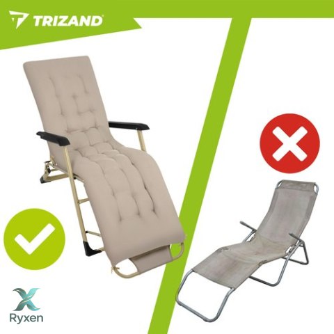 Leżak ogrodowy składany 60x177x30cm Trizand TRIZAND