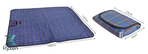 Mata piknikowa 145x180 basic - niebieska MALATEC