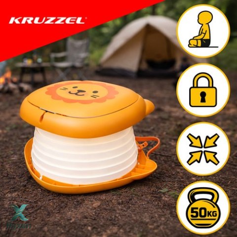 Nocnik przenośny/turystyczny - lew Kruzzel KRUZZEL