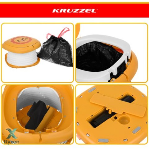Nocnik przenośny/turystyczny - lew Kruzzel KRUZZEL