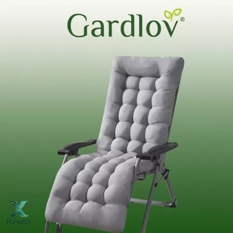 Poduszka pikowana na leżak ogrodowy szara 23490 GARDLOV