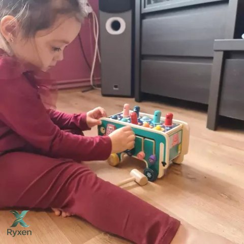 Słoń drewniany- wbijak Kruzzel 20349 KRUZZEL