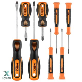 Wkrętaki, zestaw 8 szt. NEO TOOLS