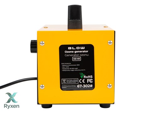 67-302# Generator ozonu blow oz-03 pomarańczowy ozonator 60 000 mg/h 140w Blow