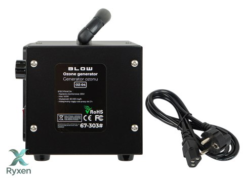 67-303# Generator ozonu blow oz-04 czarny ozonator 60 000 mg/h 140w Blow
